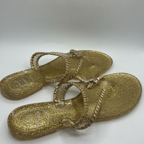 Jack Rogers Gold Sparkle Alana - Picture 2 of 4